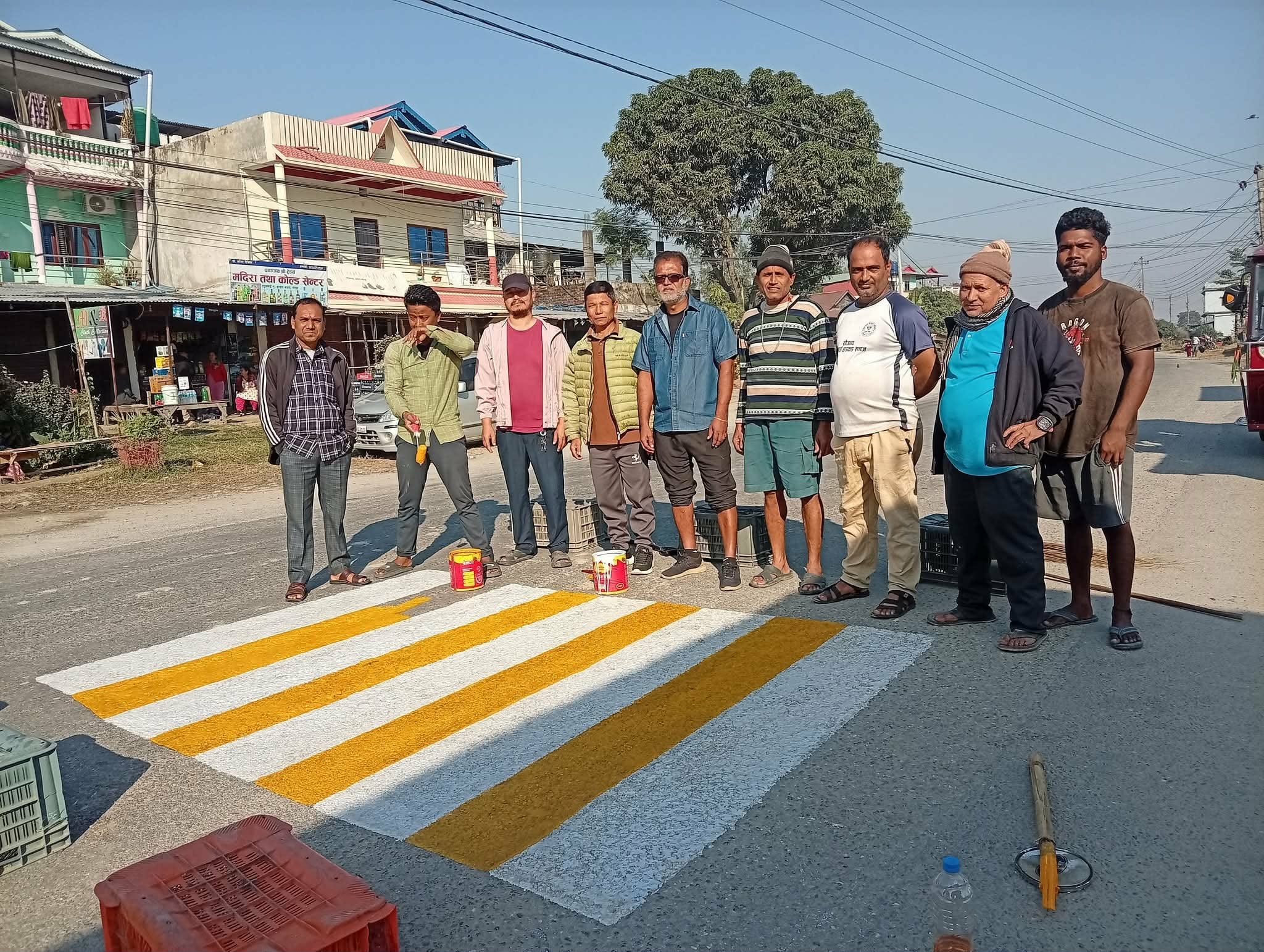 ईटहरा बजार समितिकाे सक्रियतामा जेब्राऋसिङ निर्माण र रंगराेगन तथा मर्मत कार्य सम्पन्न