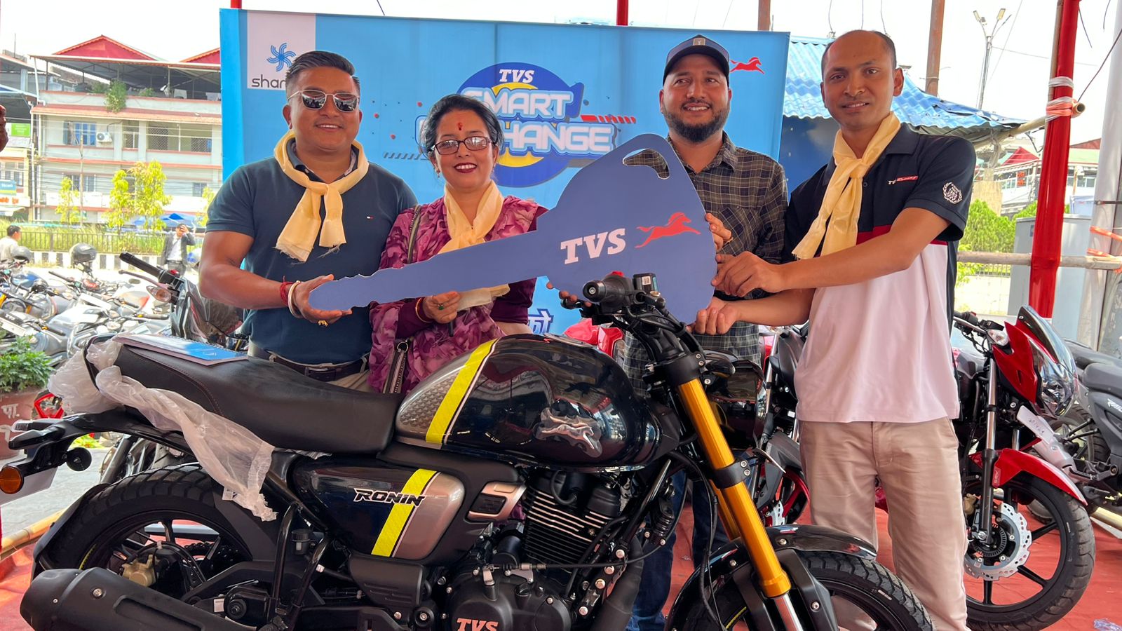 उर्लाबारीमा बैशाख २० गतेदेखि टिभिएस ब्राण्डको स्मार्ट एक्स्चेन्ज अफर सुरु